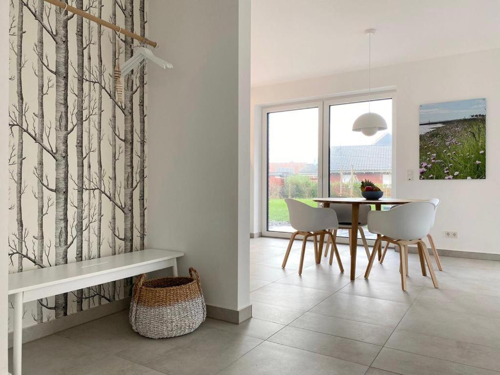 Ferienwohnung Hein Am Nordseedeich Butjadingen Exterior foto